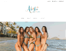 Tablet Screenshot of alohiswimwear.com